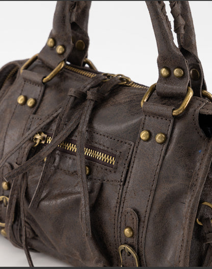 city bag small dark brown