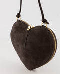 lamour suède tas dark brown