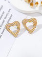 hart strass earrings