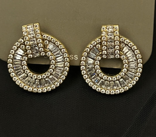 statement strass earrings