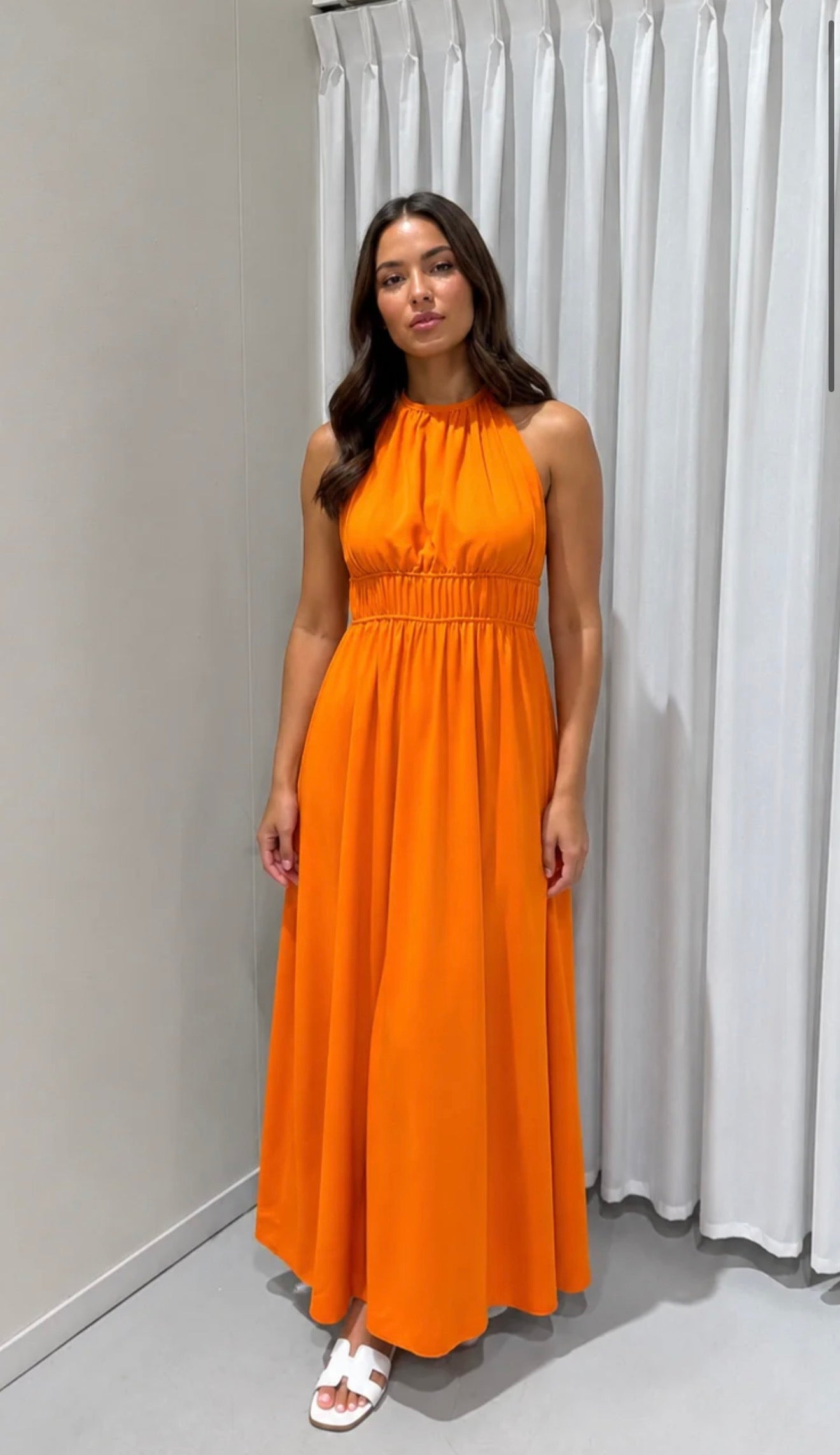 alix dress orange