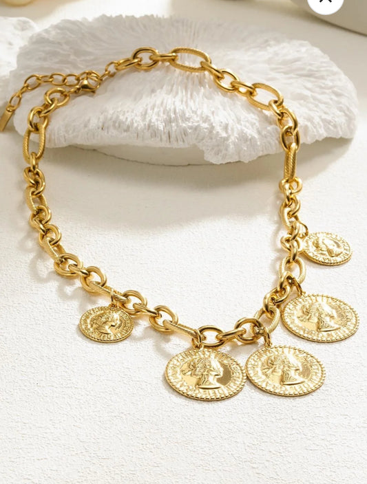 coins bedel necklace