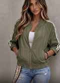 stripe d jacket green PRE ORDER !