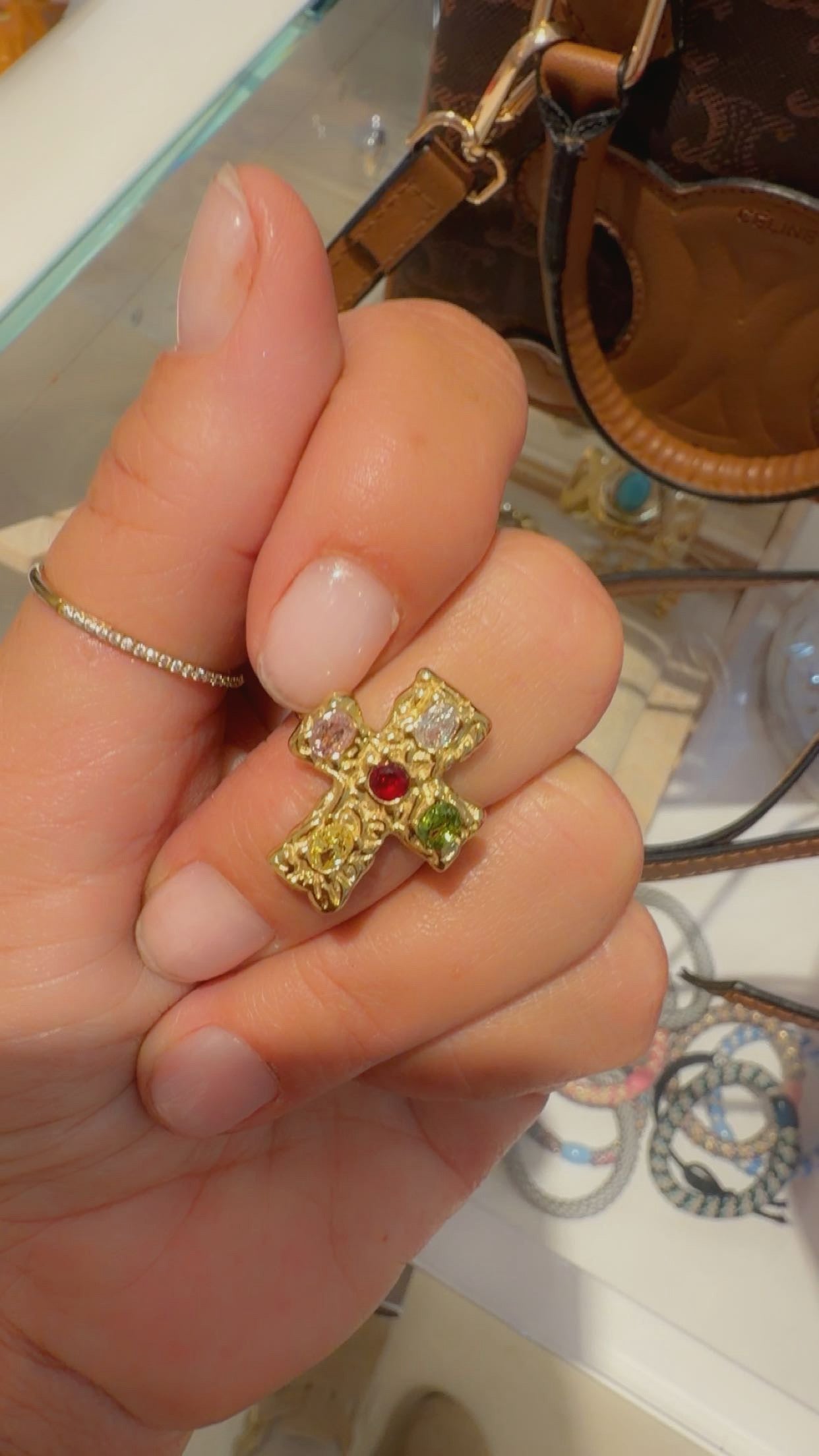 Cross ring multi color