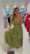 Shakira dress green