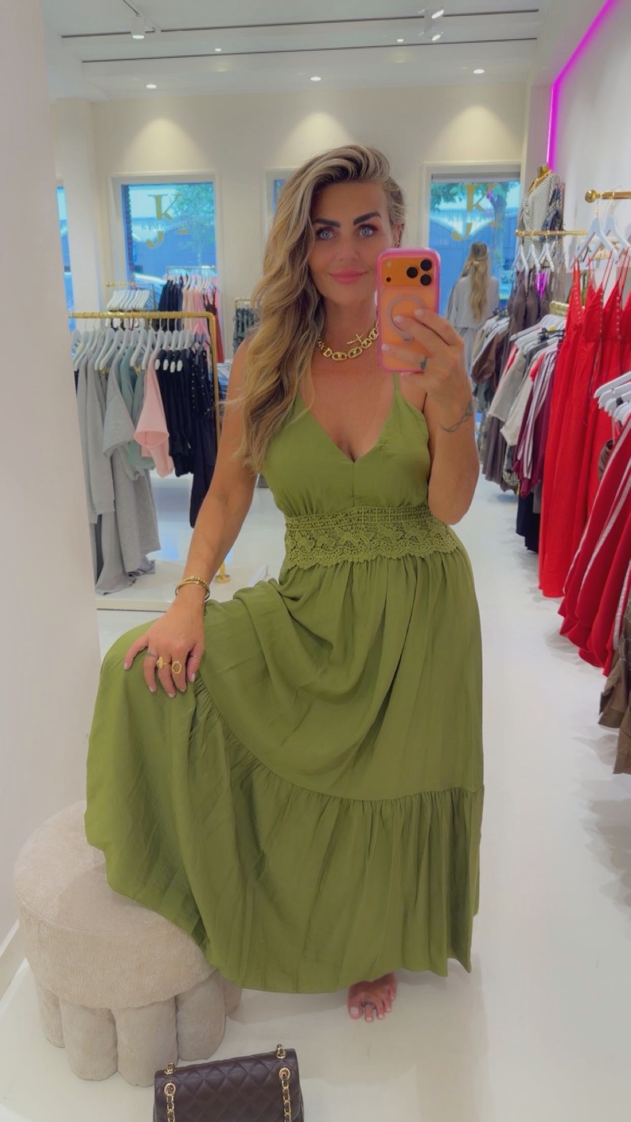 Shakira dress green