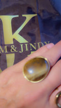 statement ring brown