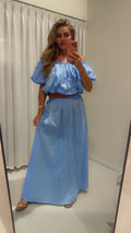 leonie co ord set bleu