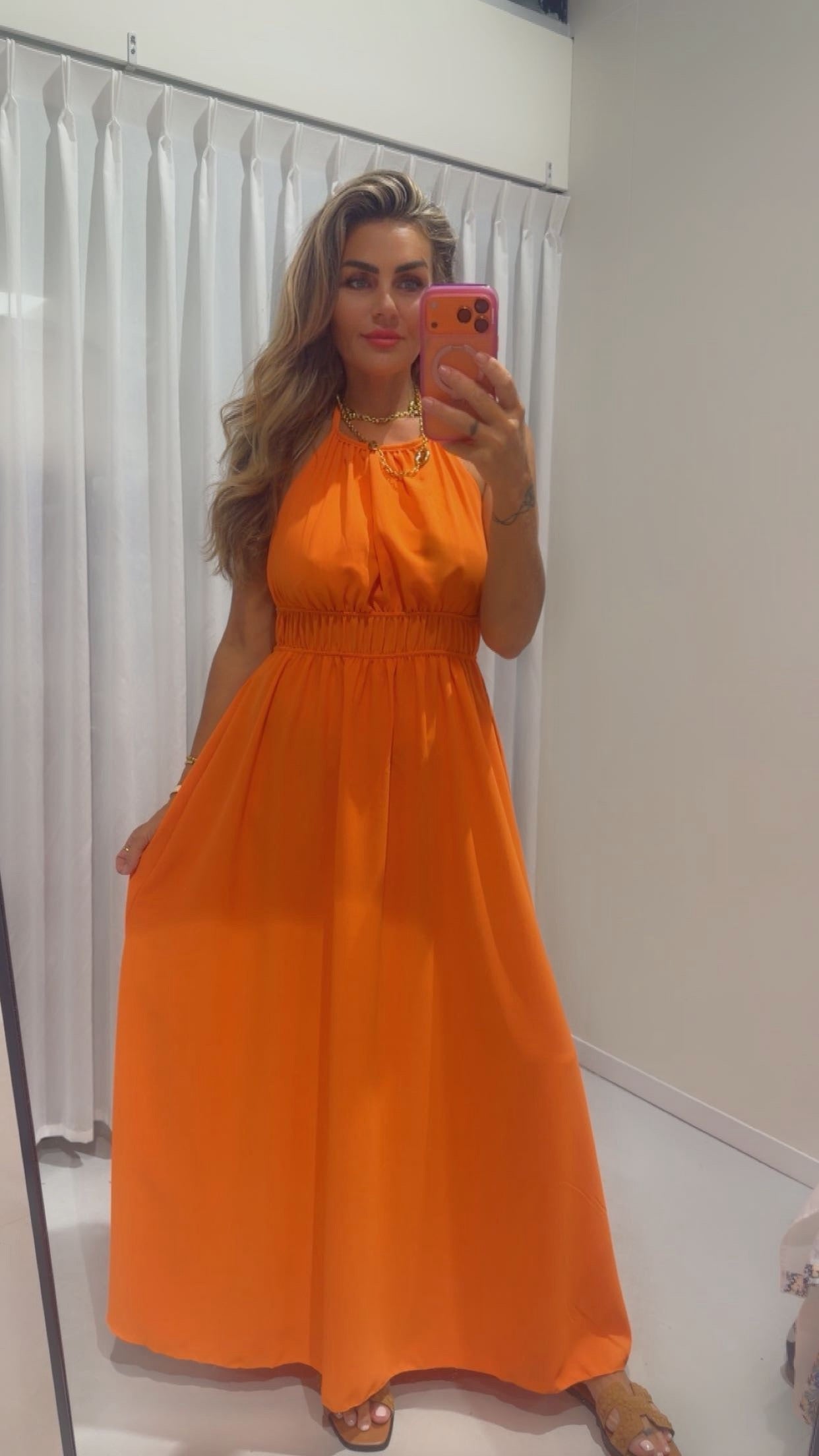 alix dress orange