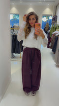 classy jogger burgendy