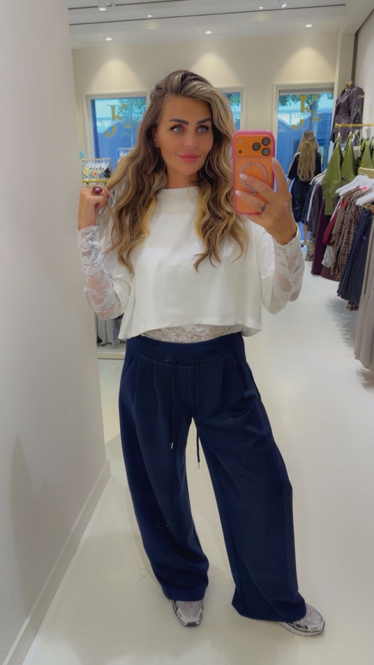classy jogger blauw