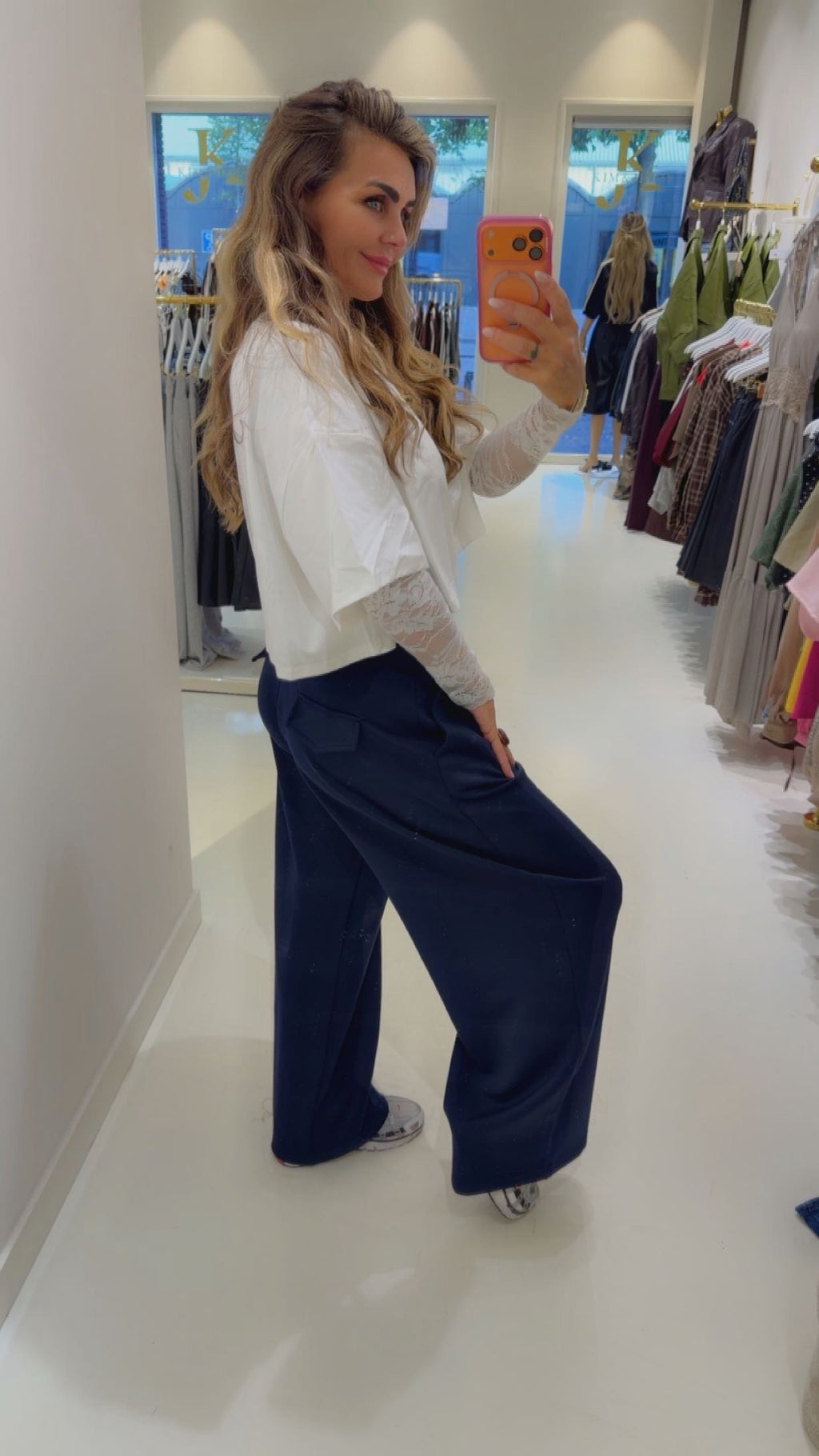 classy jogger blauw