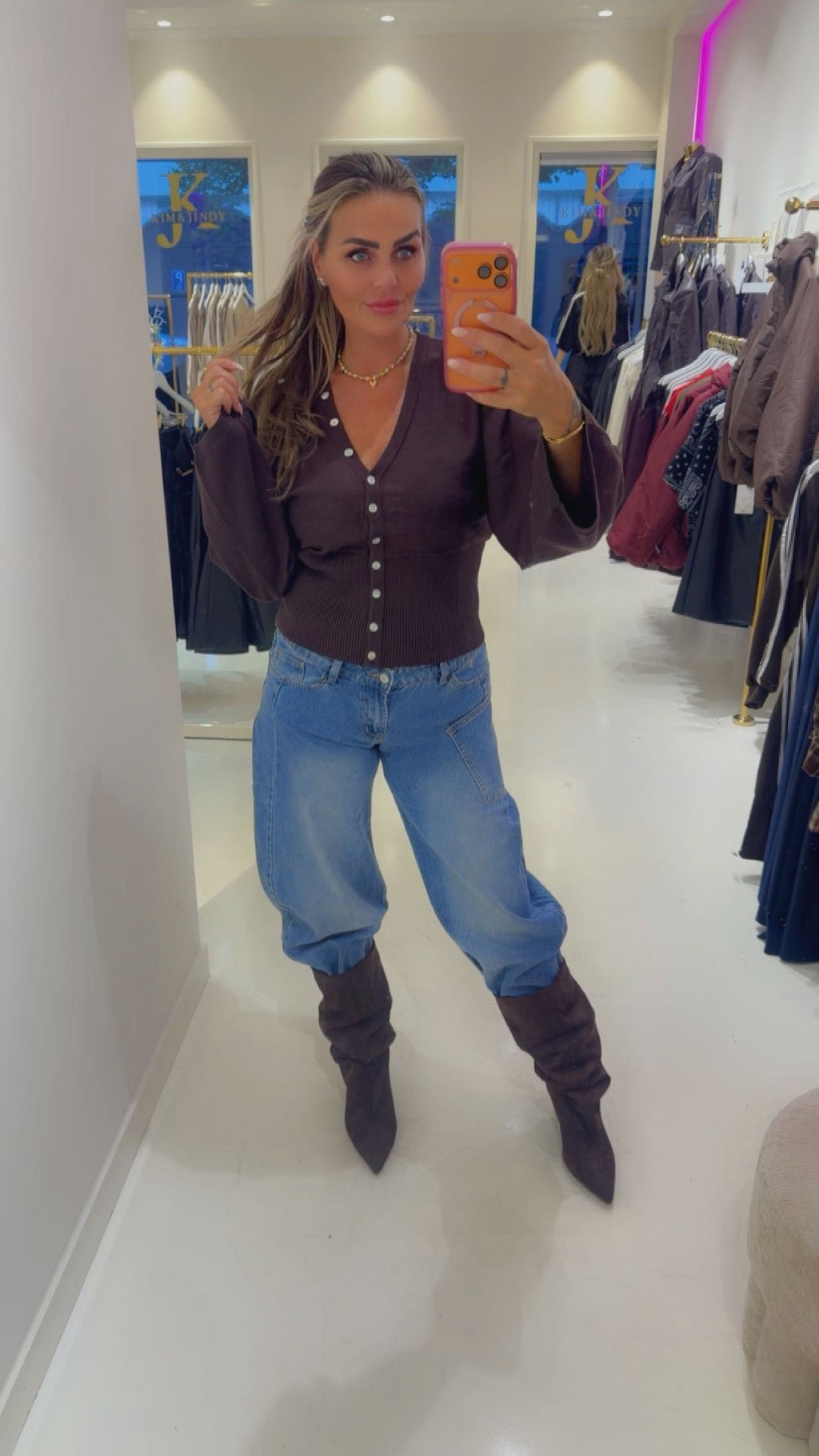 tirza  vest brown