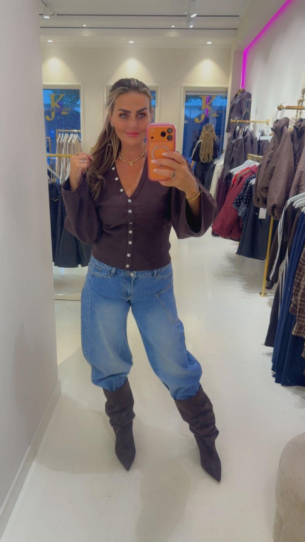 tirza  vest brown