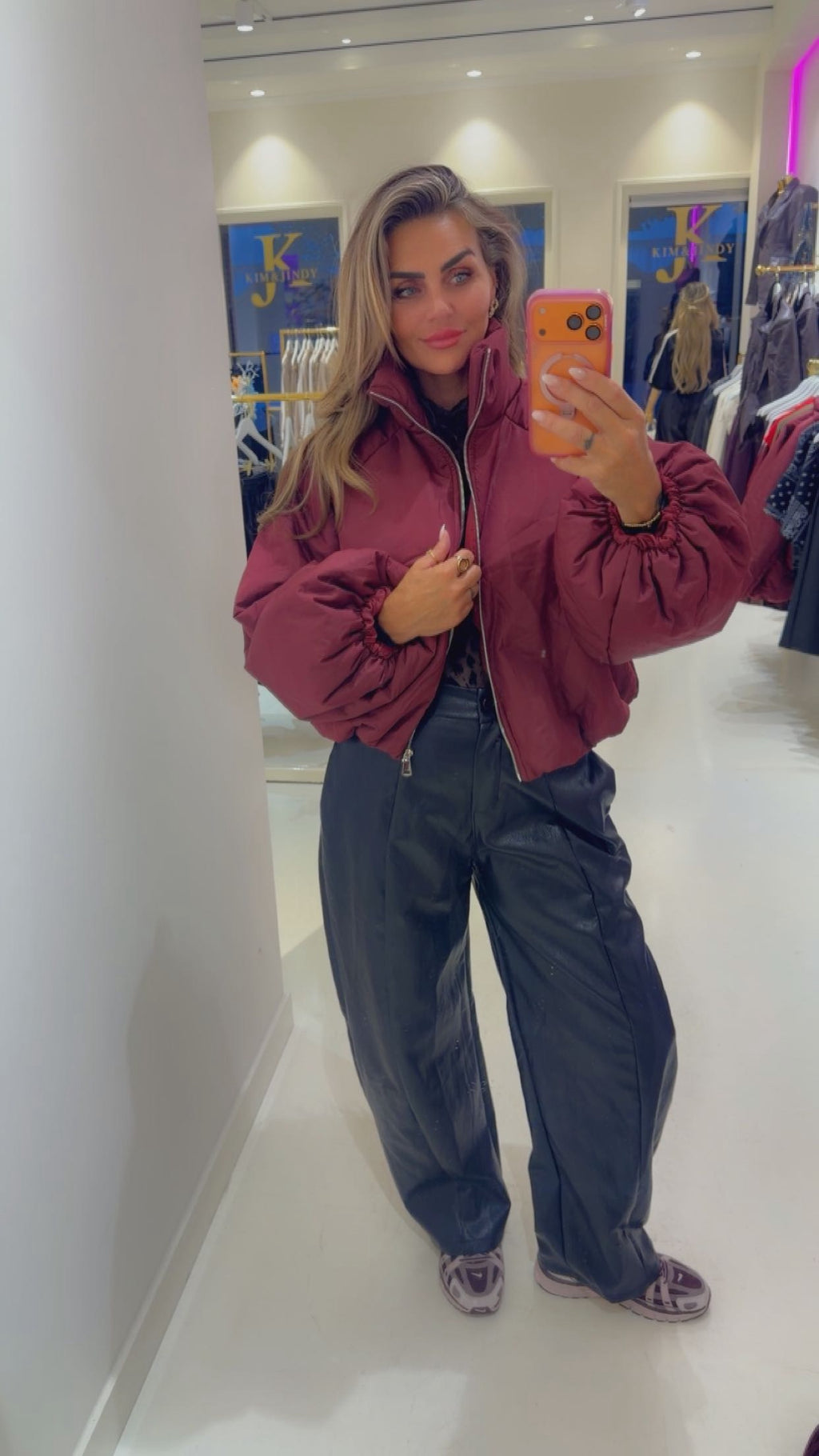 zaya jacket burgendy