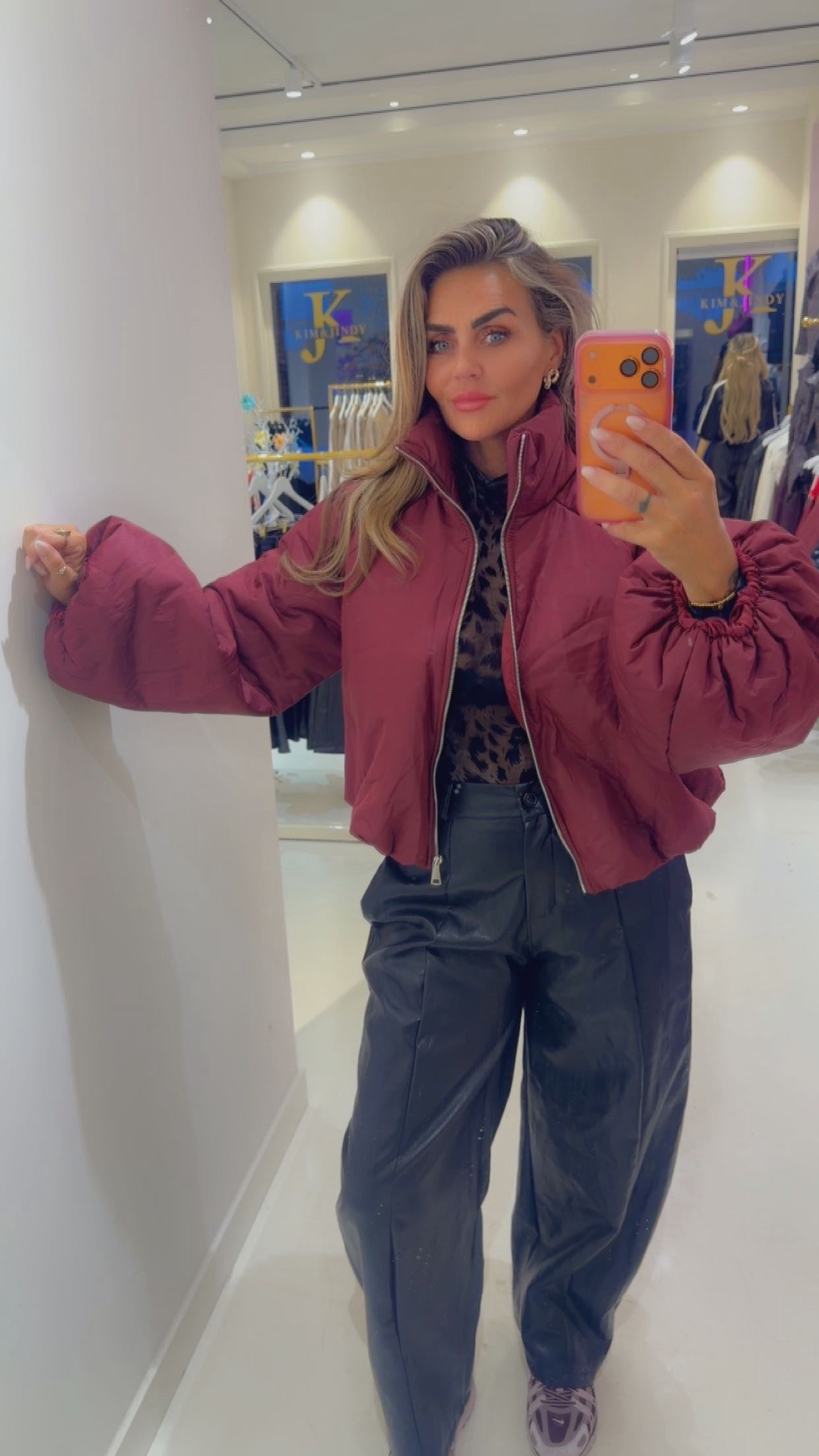 zaya jacket burgendy