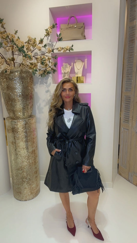 trenchcoat leather