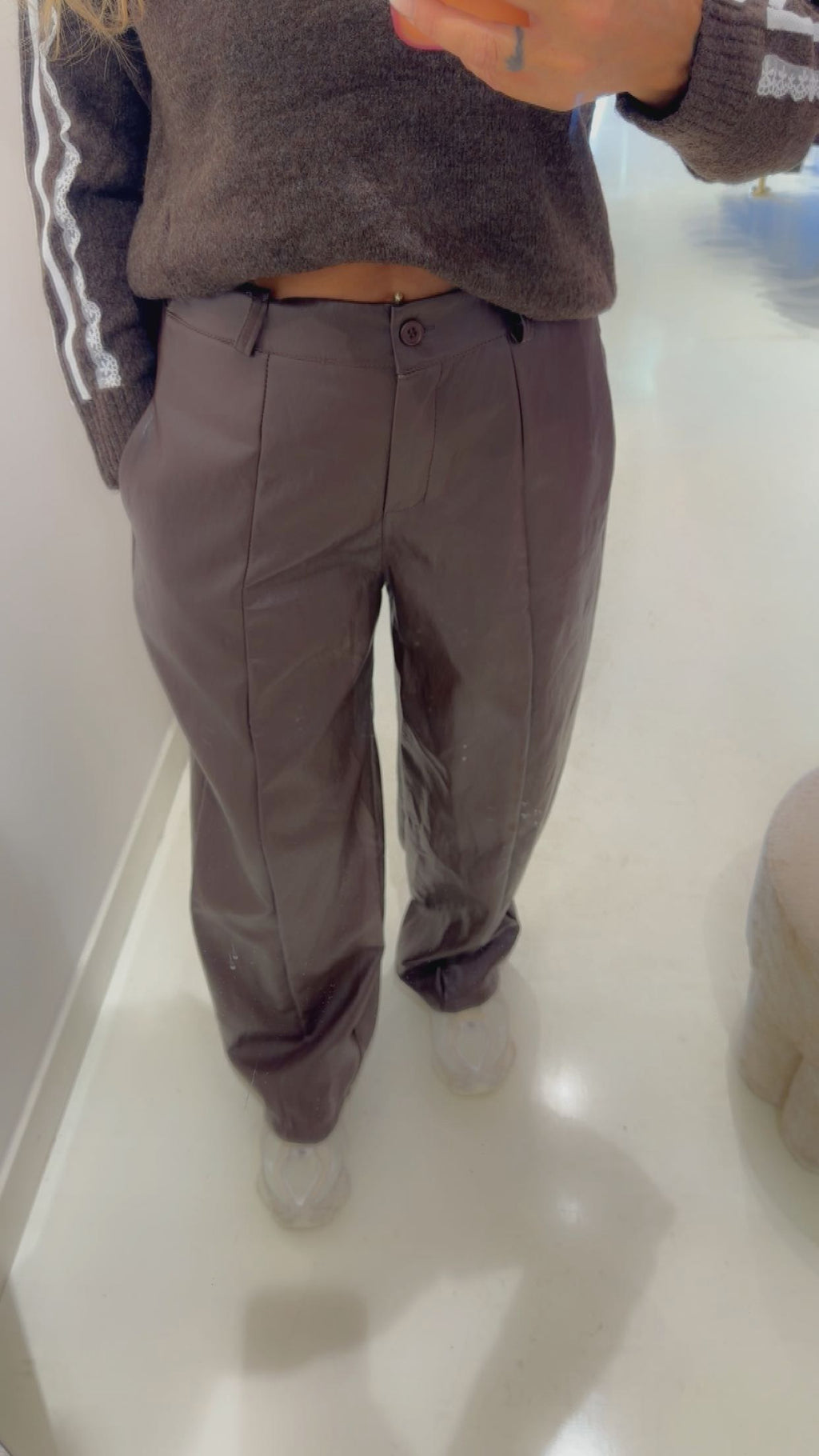 Liam leather pants bruin