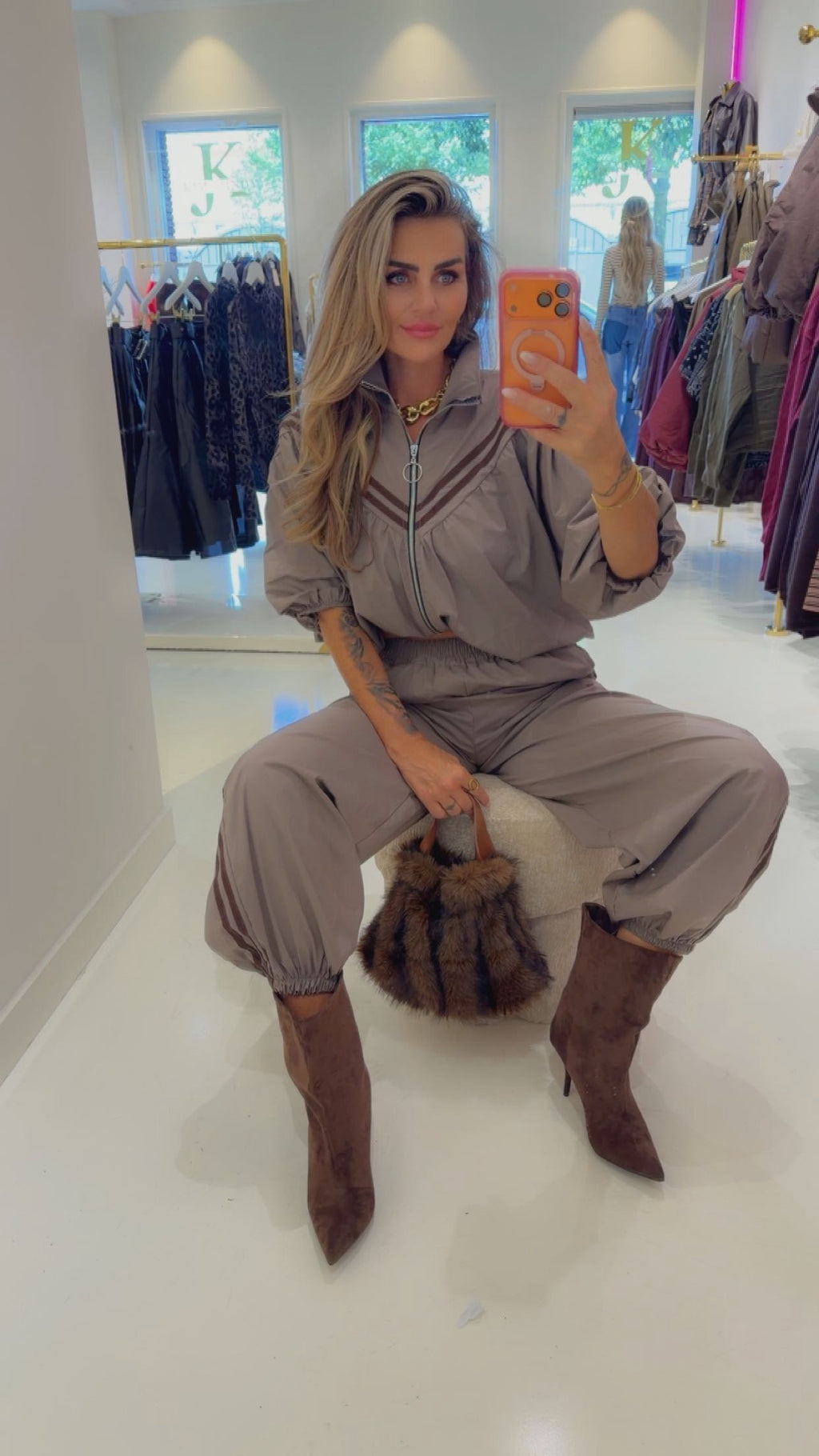 Jacky set taupe