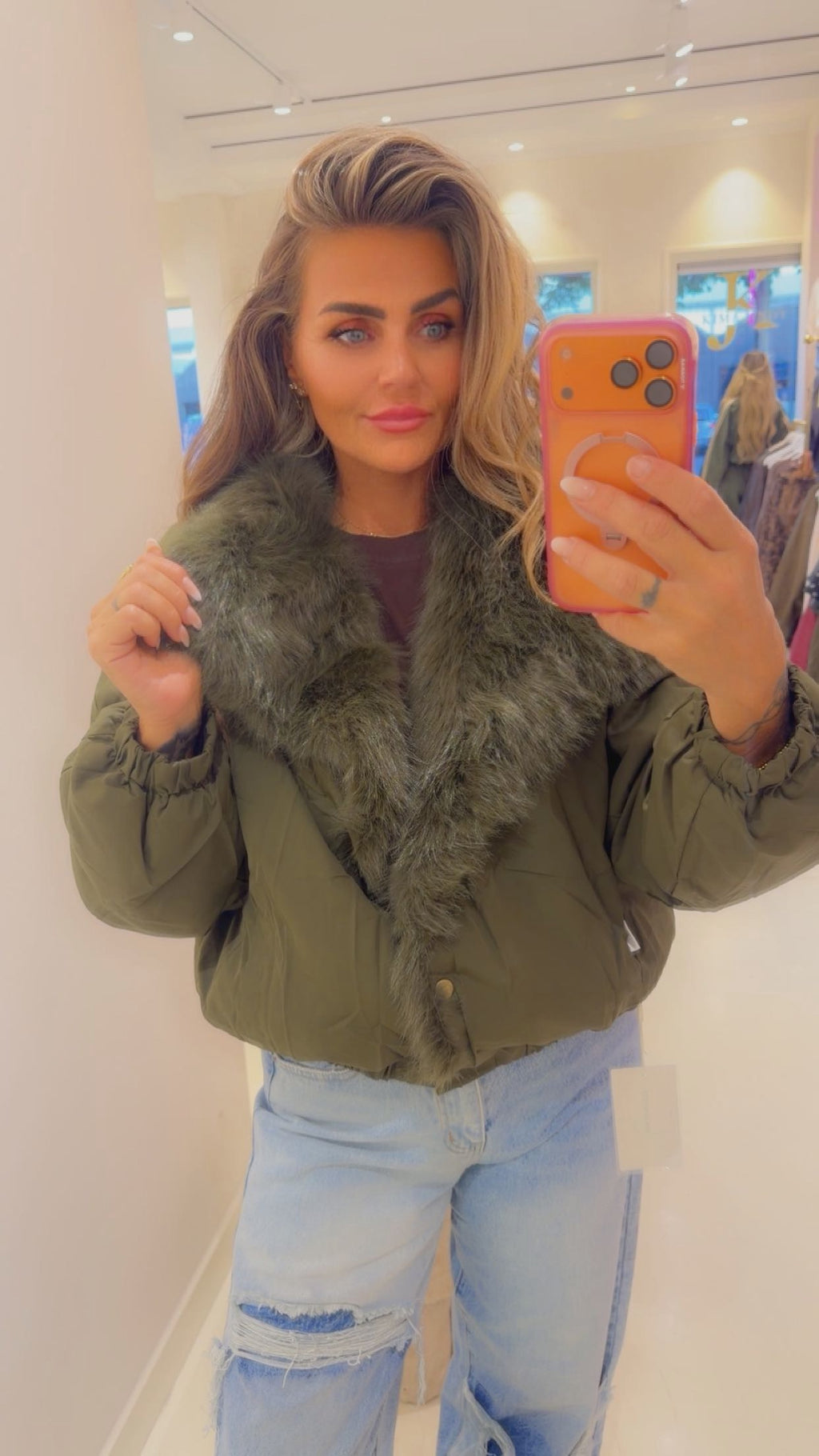 reversibel Dolly jacket groen