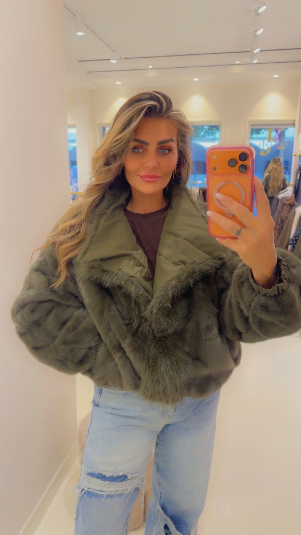 reversibel Dolly jacket groen