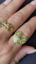 green heart ring