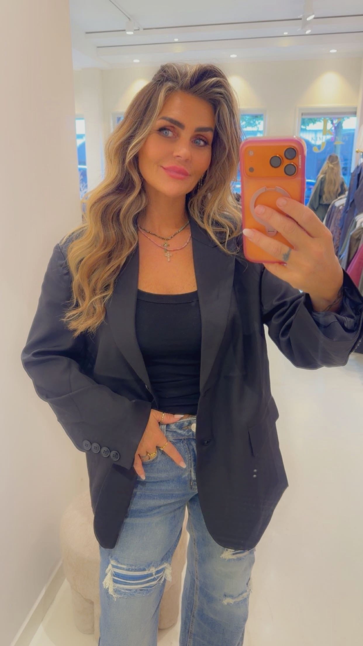 julia blazer zwart