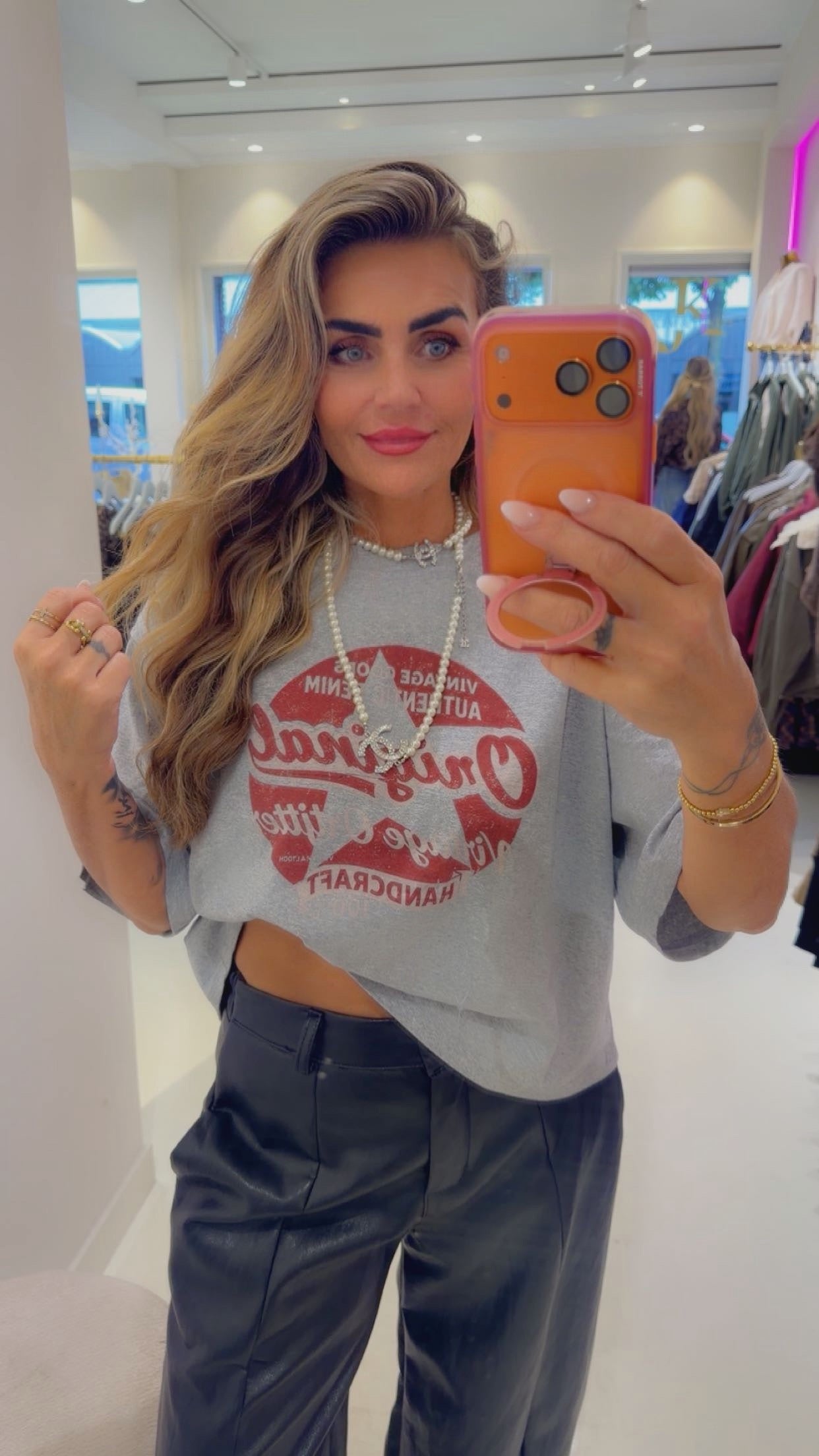 Vintage t-shirt light grey