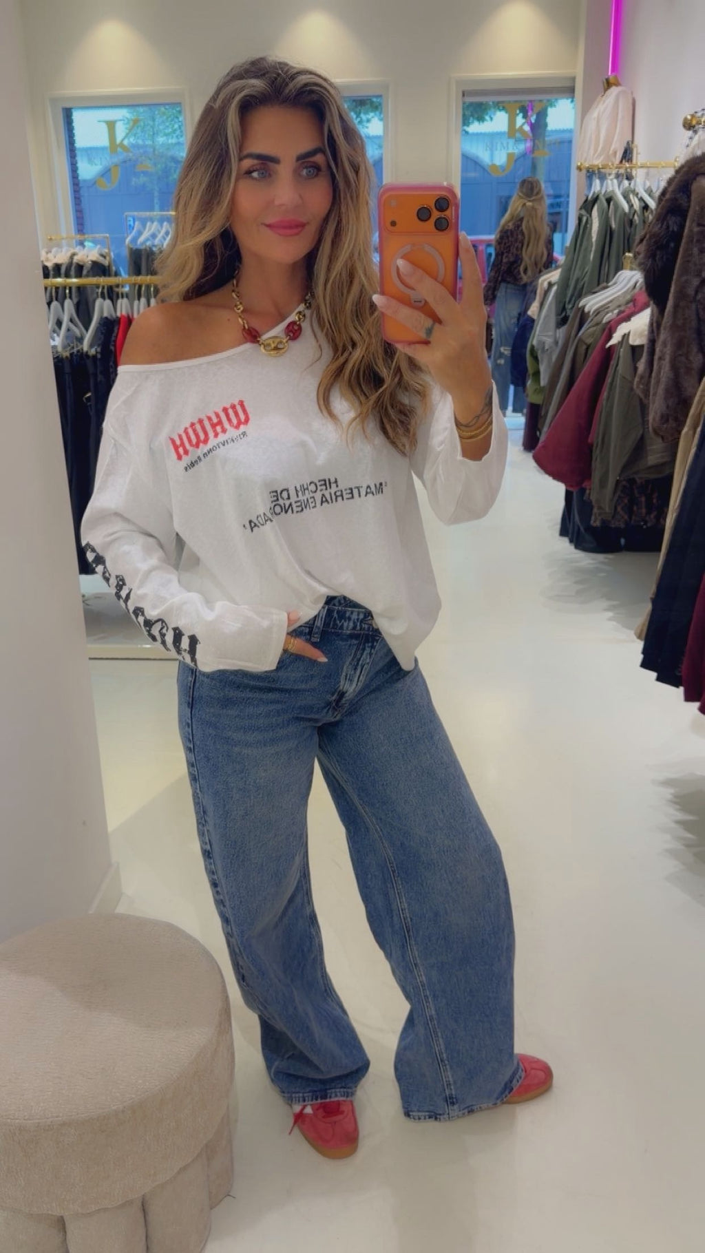 Missy longsleeve offsholder white