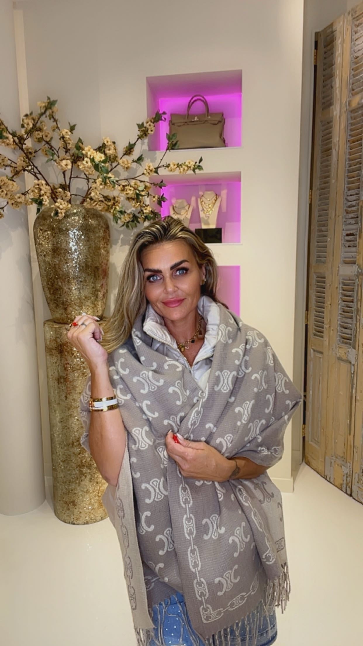 selena sjaal beige