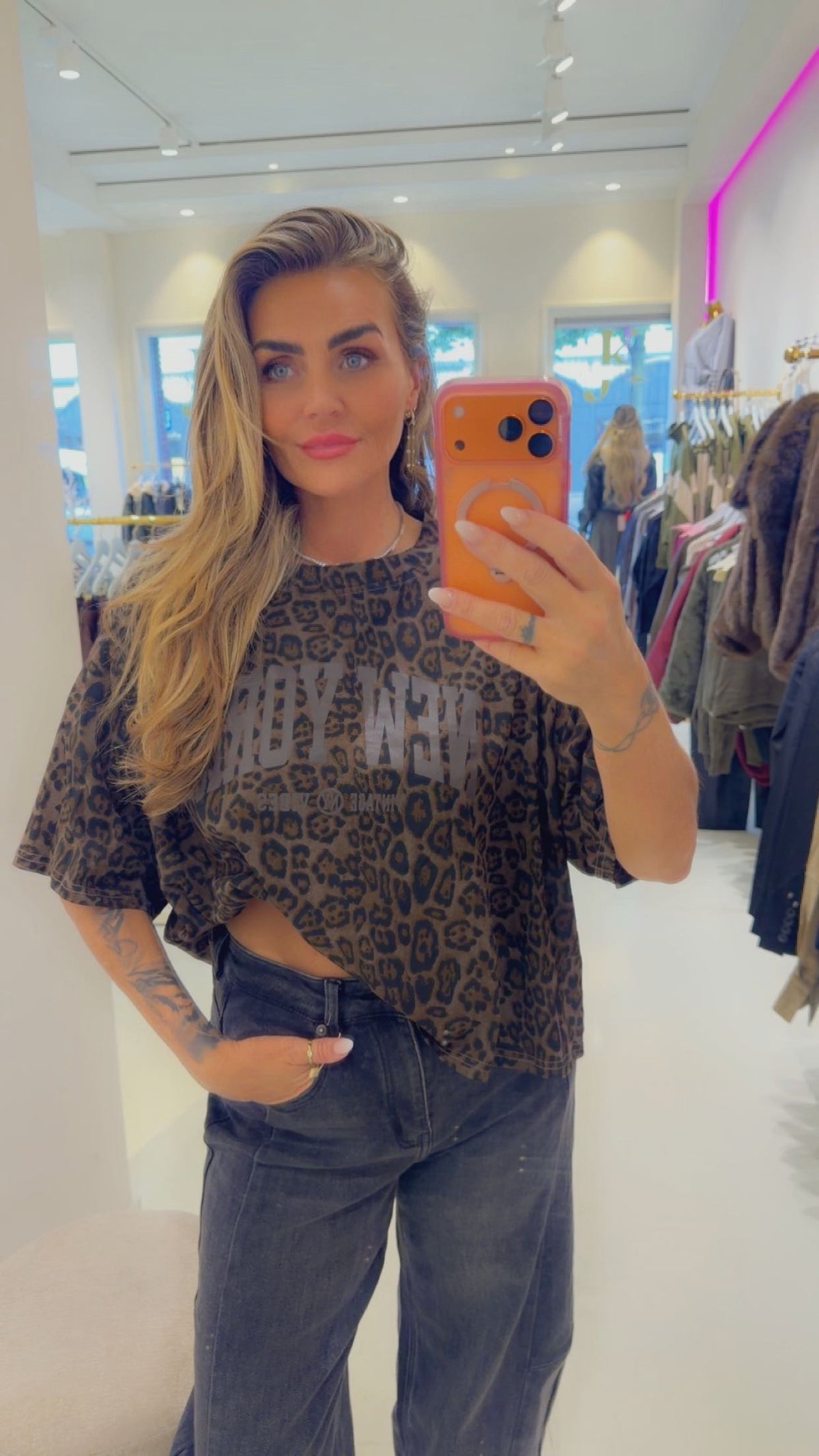 NY Leopard T-shirt