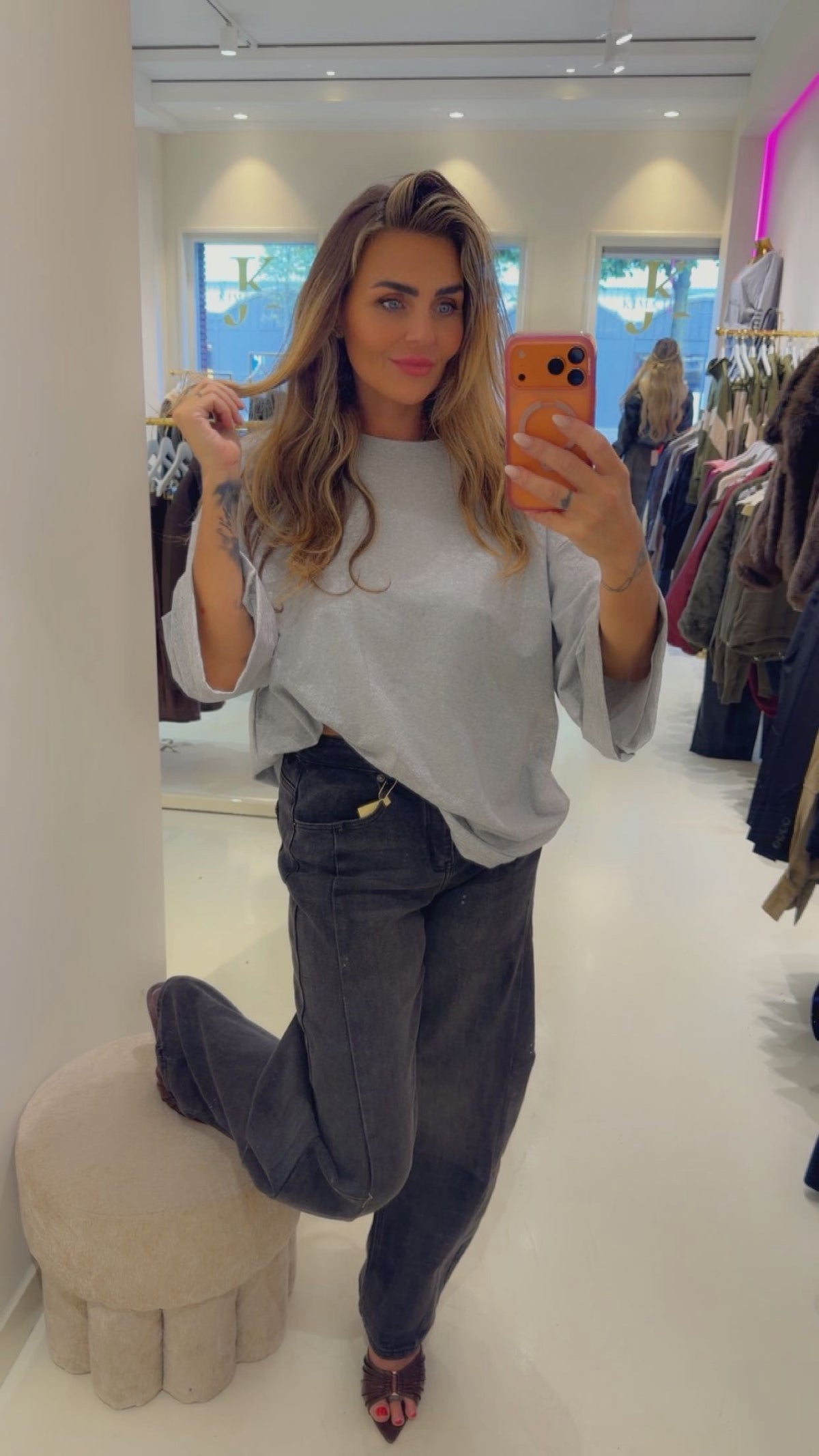 Blake oversized t-shirt grijs