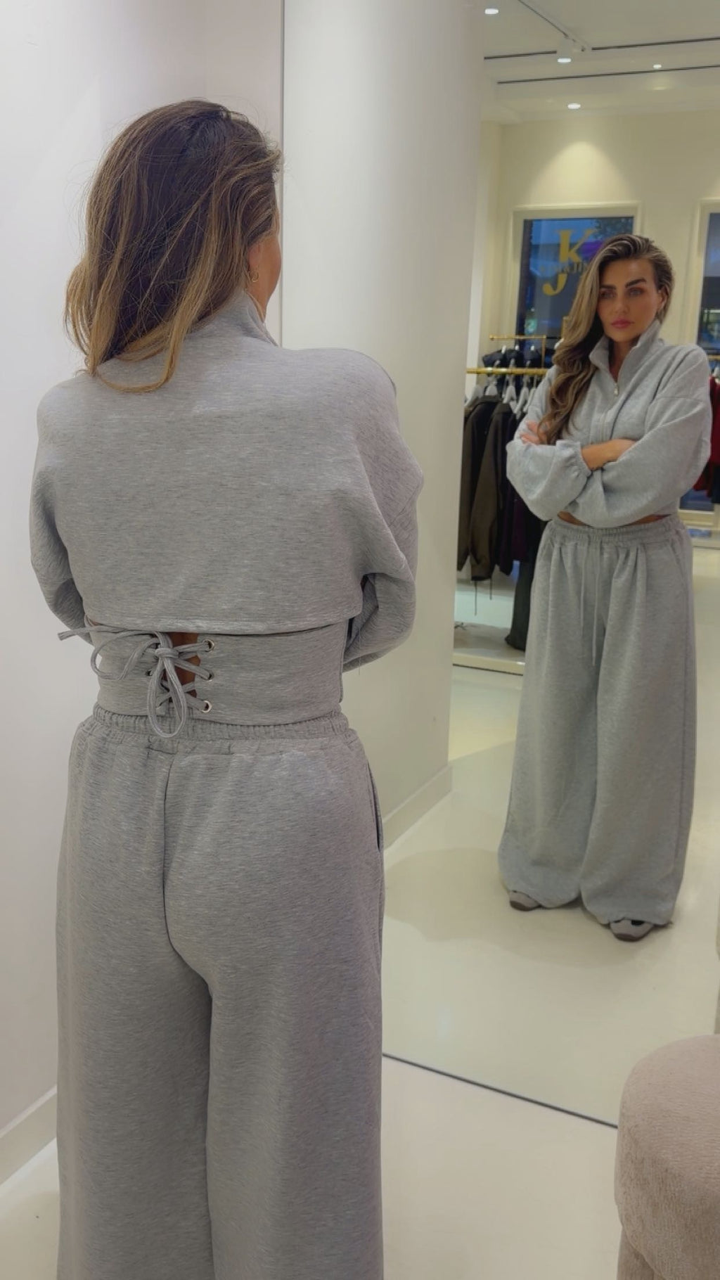 Bella jogging set grijs PreOrder