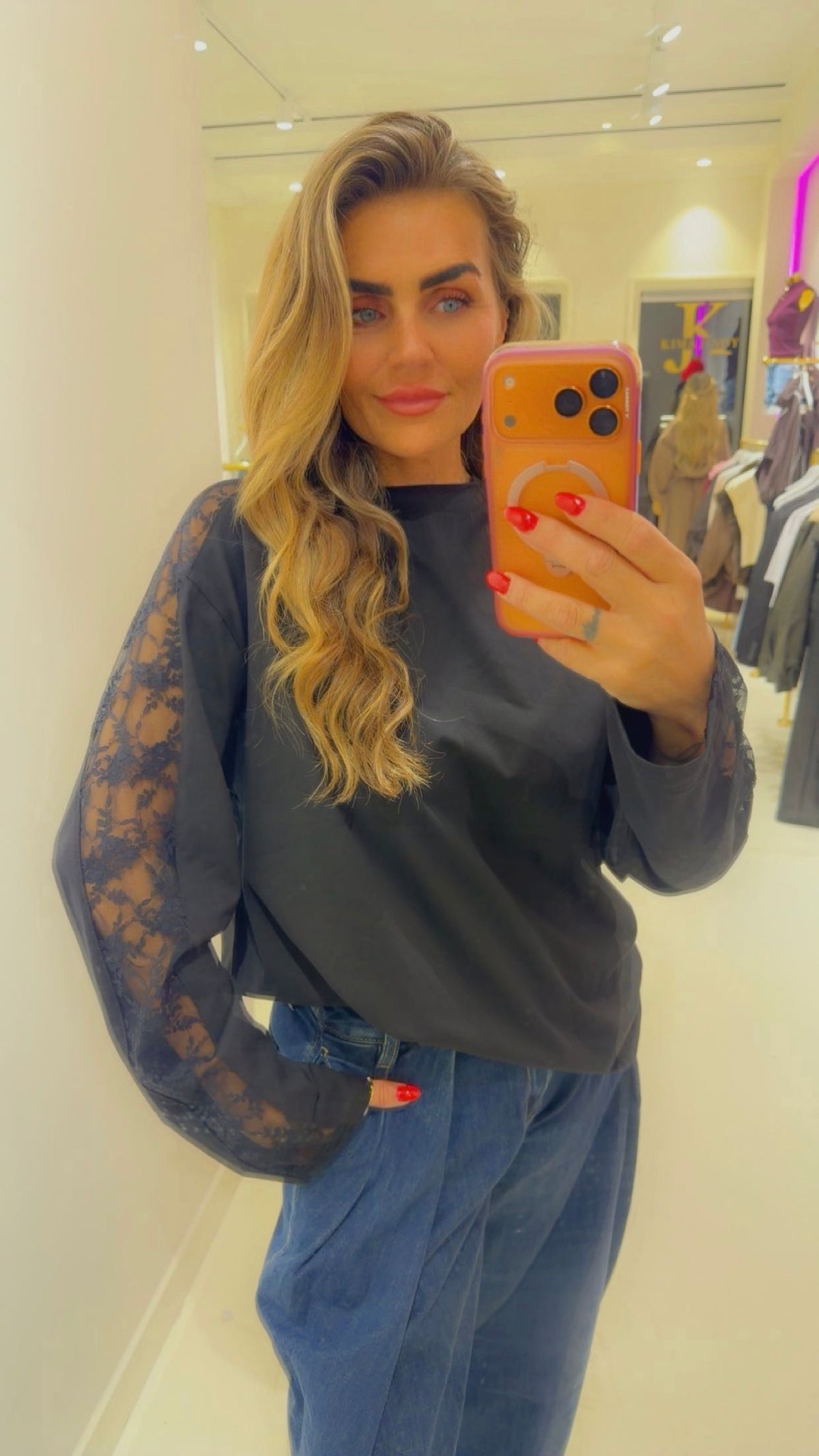 Lace long sleeve