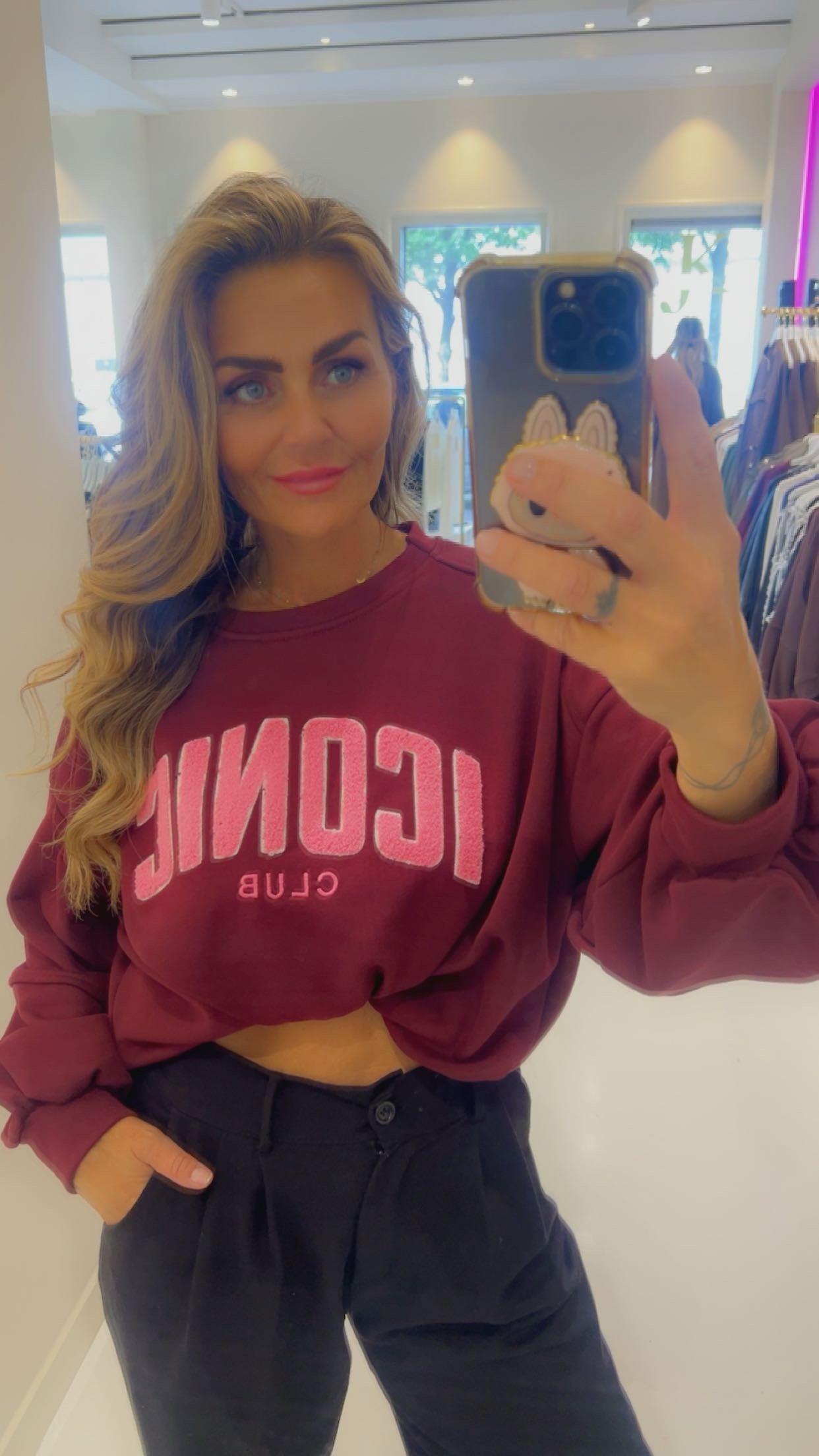 Iconic sweater burgendy