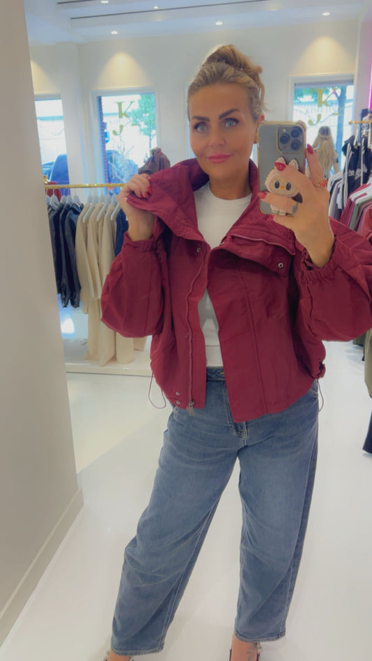romy jacket burgendy