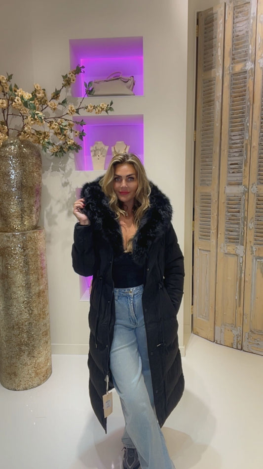 Diva winterjas black