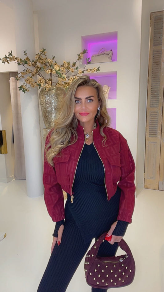 fanny jacket burgendy