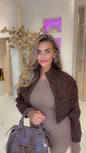 fanny jacket dark brown