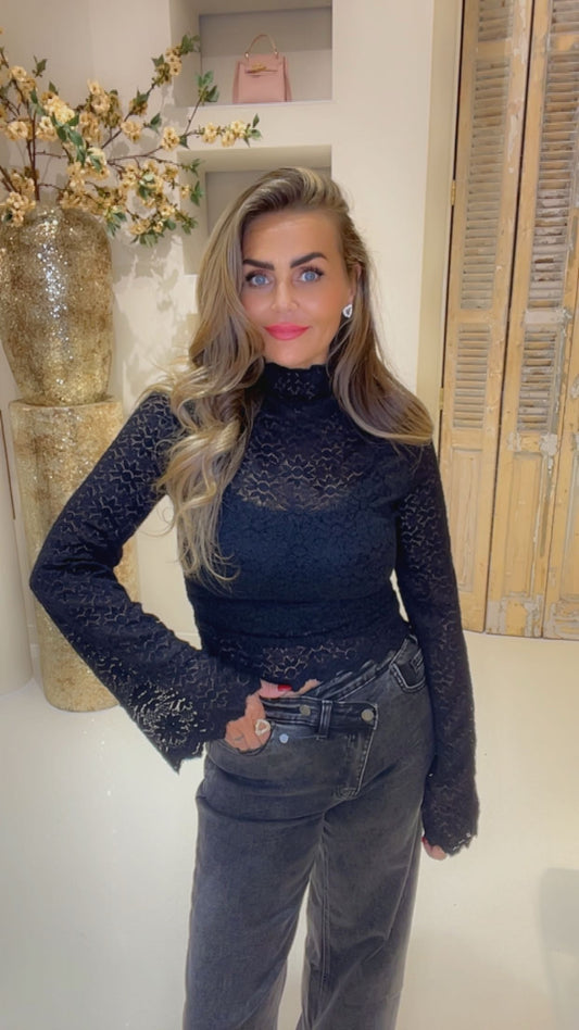 rosa top black