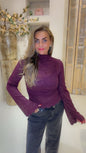 rosa top aubergine