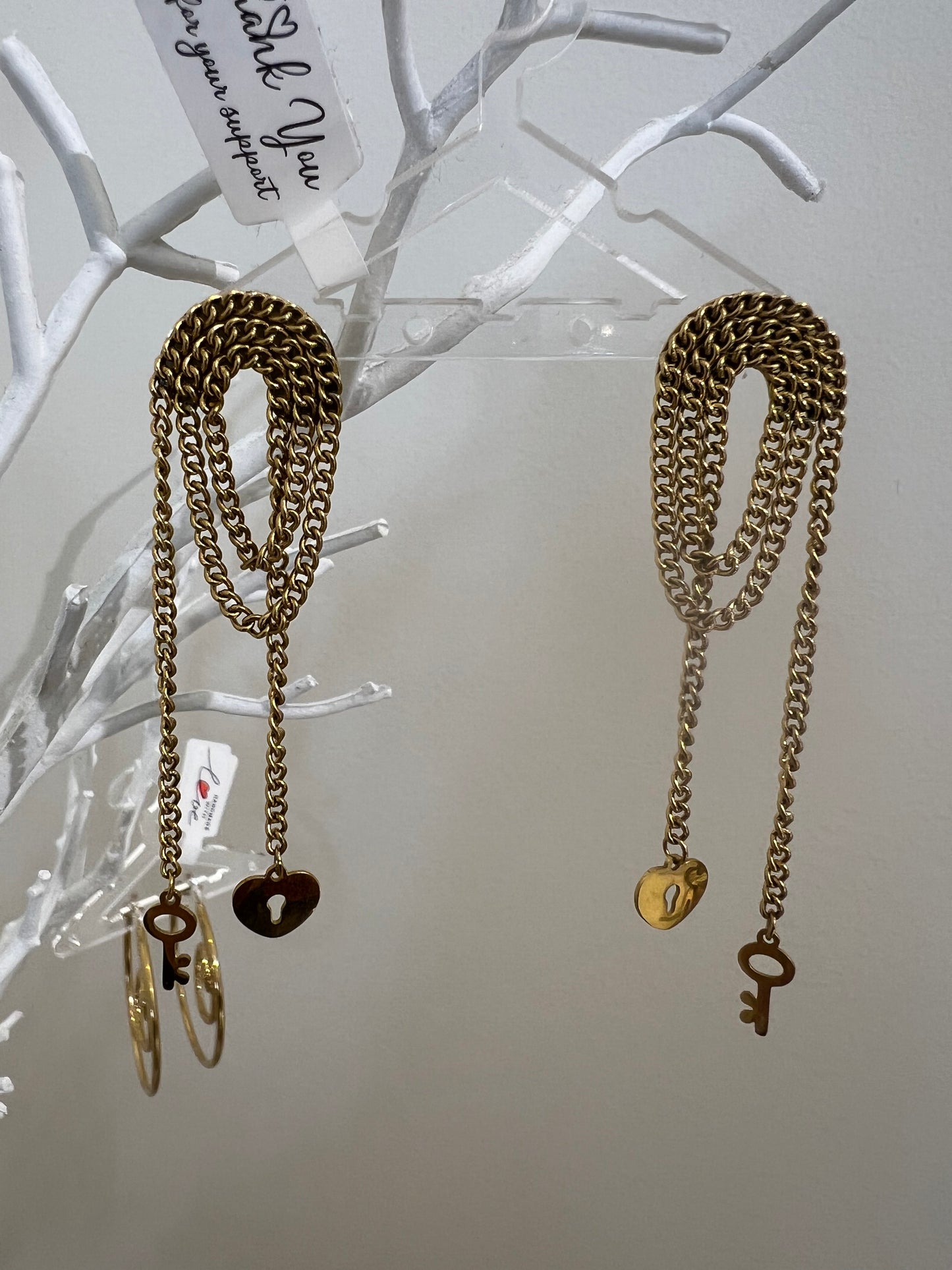 key earrings
