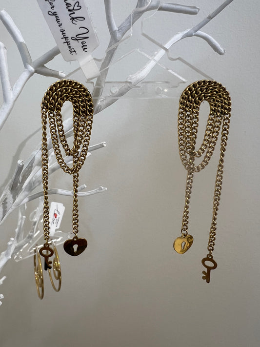 key earrings
