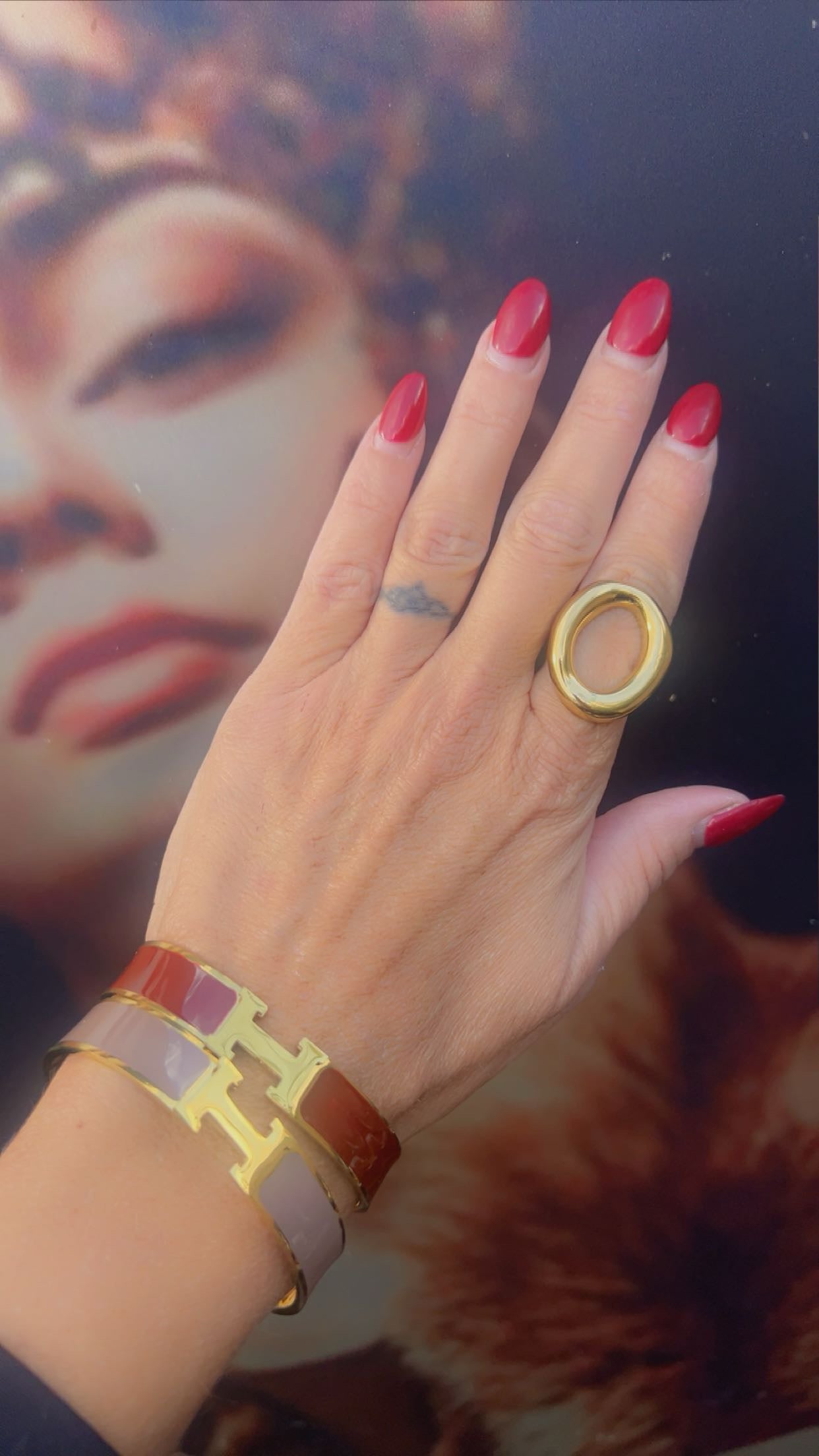 hermien bracelet burgendy