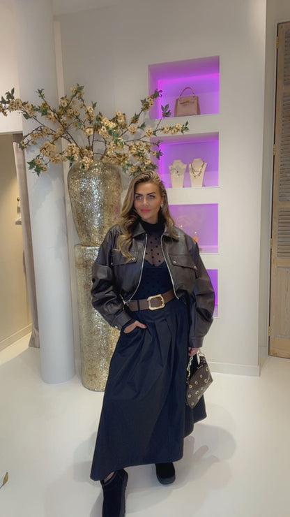 kylie jacket dark brown