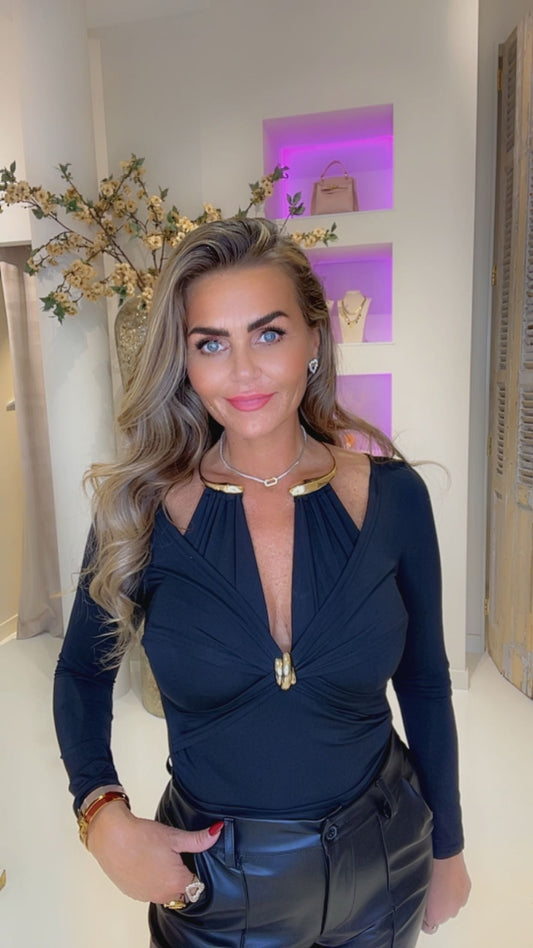 Cleo top zwart