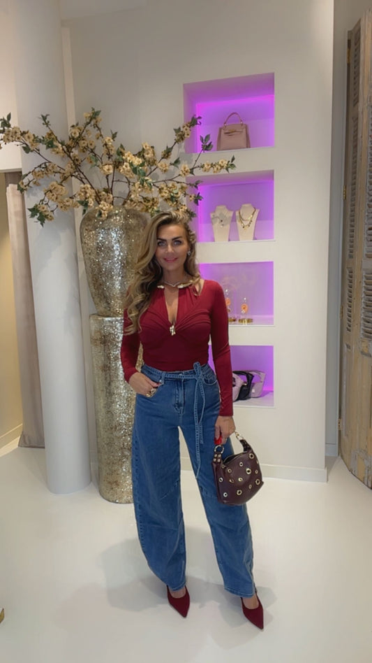 Laura balloon jeans stretch