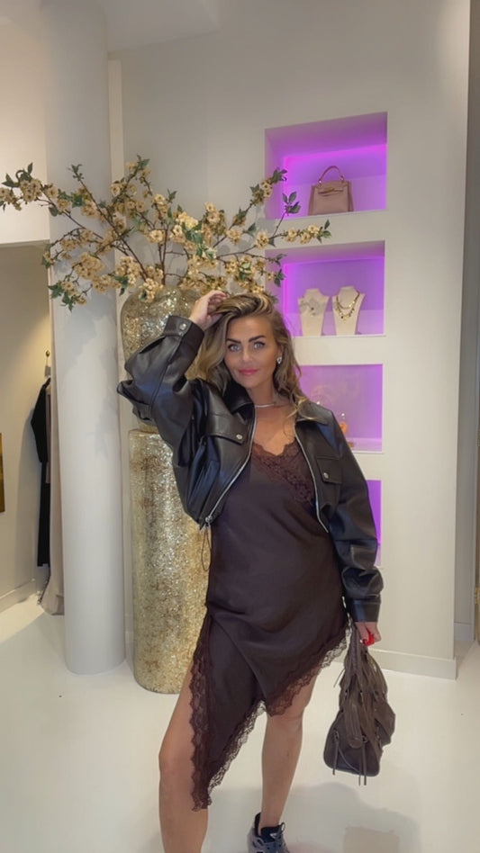 goldy dress brown