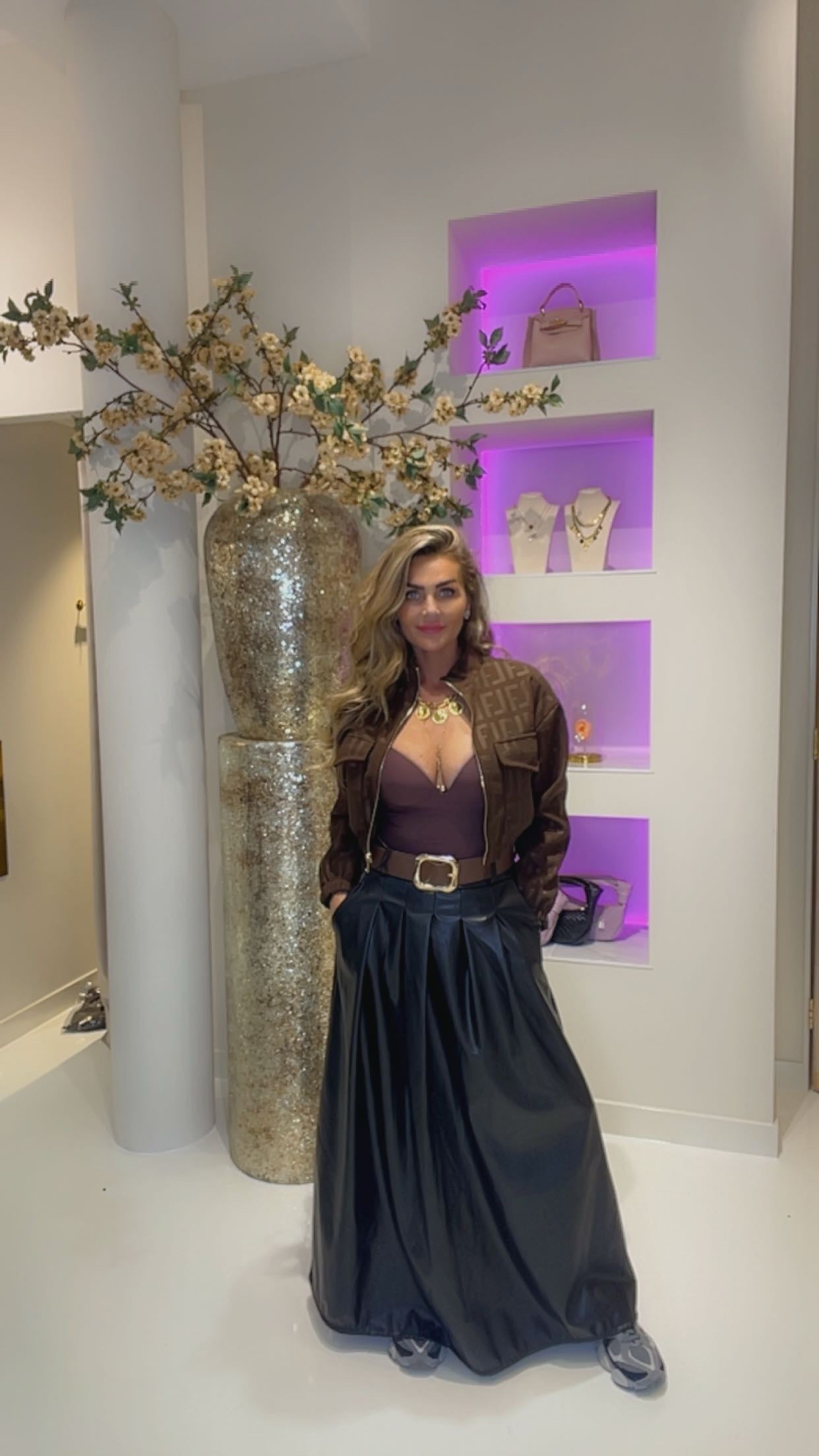 demelza leather rok + riem