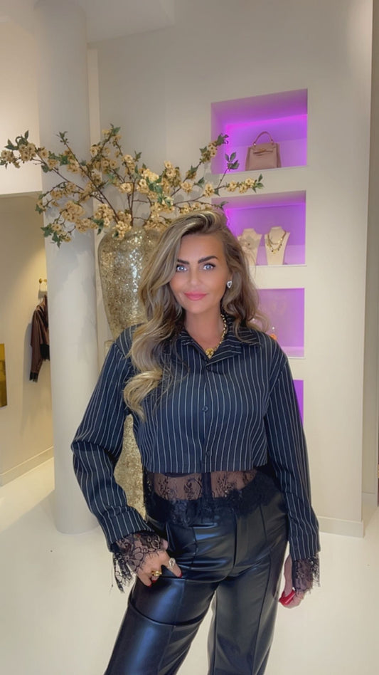 cropped blouse kant black